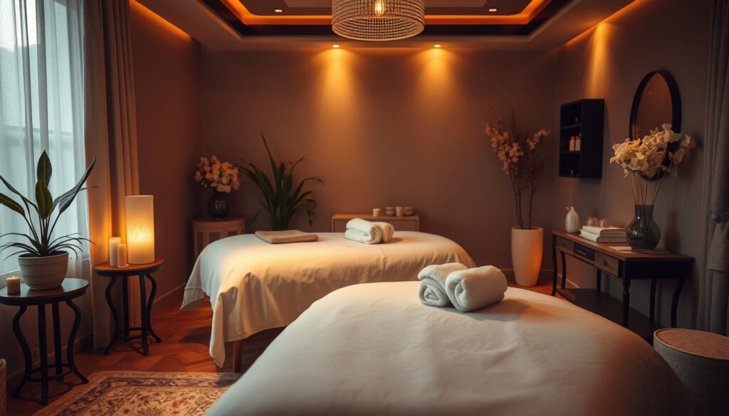A cozy, dimly lit massage parlor interior, with warm lighting casting gentle shadows. Plush, inviting massage tables adorned with crisp white linens. Soothing scents of essential oils fill the air, creating a tranquil, spa-like atmosphere. Elegant décor elements, such as potted plants and soft, neutral-toned fabrics, add to the serene ambiance. The scene conveys a sense of professionalism, quality, and relaxation, reflecting the desired traits for masseuse job postings in the Kadıköy district. A cozy, dimly lit massage parlor interior, with warm lighting casting gentle shadows. Plush, inviting massage tables adorned with crisp white linens. Soothing scents of essential oils fill the air, creating a tranquil, spa-like atmosphere. Elegant décor elements, such as potted plants and soft, neutral-toned fabrics, add to the serene ambiance. The scene conveys a sense of professionalism, quality, and relaxation, reflecting the desired traits for masseuse job postings in the Kadıköy district.