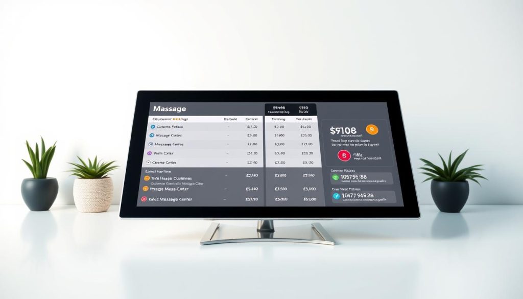 A high-resolution, detailed image of customer reviews and price comparison displayed on a sleek, modern digital screen. The screen is positioned in the foreground, with a clean, minimalist background that highlights the data visualization. The screen displays a side-by-side comparison of customer ratings, pricing information, and other relevant details for various massage centers in Istanbul. The image has a professional, informative tone, conveying the idea of researching and selecting a trustworthy massage center. The lighting is soft and evenly distributed, creating a calm and inviting atmosphere. The overall composition is balanced and visually appealing, making it suitable for use in the article section. A high-resolution, detailed image of customer reviews and price comparison displayed on a sleek, modern digital screen. The screen is positioned in the foreground, with a clean, minimalist background that highlights the data visualization. The screen displays a side-by-side comparison of customer ratings, pricing information, and other relevant details for various massage centers in Istanbul. The image has a professional, informative tone, conveying the idea of researching and selecting a trustworthy massage center. The lighting is soft and evenly distributed, creating a calm and inviting atmosphere. The overall composition is balanced and visually appealing, making it suitable for use in the article section.