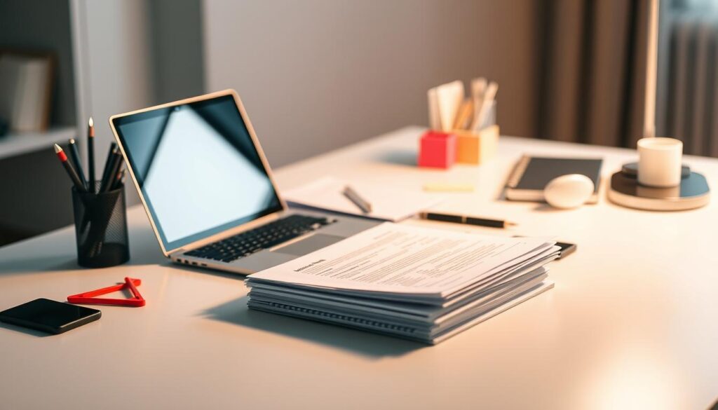 A modern office desk with a laptop, a stack of documents, and a variety of office supplies, including a pen holder, sticky notes, and a desk lamp. The desktop is arranged in a clean, organized manner, with the documents and laptop positioned in a visually pleasing layout. The lighting is soft and diffused, creating a warm and productive atmosphere. The background is blurred, placing the focus on the desk and its contents. The overall scene conveys a sense of professionalism and attention to detail, suitable for representing the "istanbul masaj iş ilanları: Detaylar, Başvuru ve Sıralama Kriterleri" section of the article. A modern office desk with a laptop, a stack of documents, and a variety of office supplies, including a pen holder, sticky notes, and a desk lamp. The desktop is arranged in a clean, organized manner, with the documents and laptop positioned in a visually pleasing layout. The lighting is soft and diffused, creating a warm and productive atmosphere. The background is blurred, placing the focus on the desk and its contents. The overall scene conveys a sense of professionalism and attention to detail, suitable for representing the "istanbul masaj iş ilanları: Detaylar, Başvuru ve Sıralama Kriterleri" section of the article.