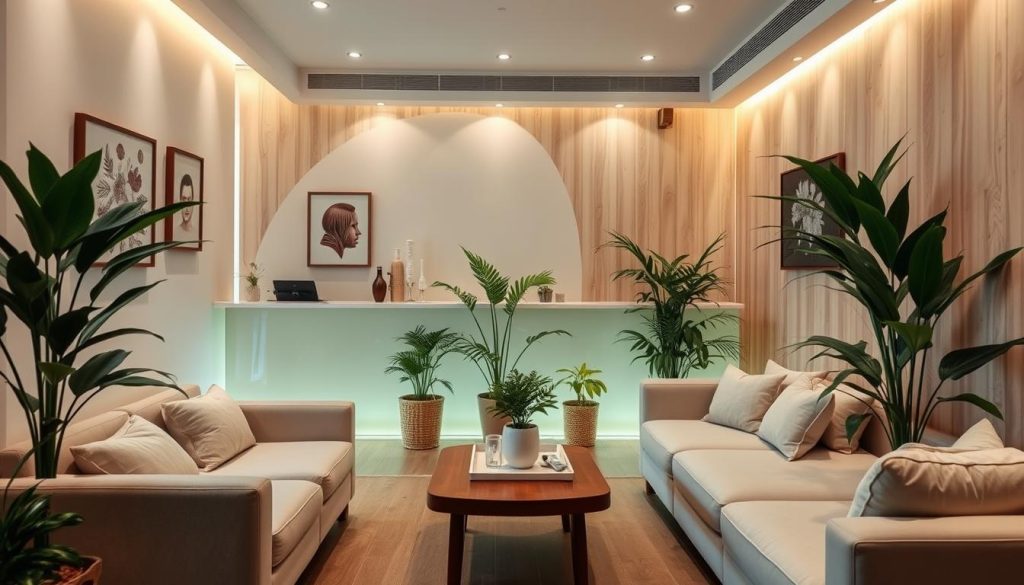 A serene and inviting massage parlor nestled in the heart of the Anatolian side of Istanbul. The interior exudes a soothing ambiance, with soft lighting, natural wood tones, and plush, comfortable furnishings. Lush potted plants and calming artwork adorn the walls, creating a tranquil oasis. The reception area features a minimalist design, with a clean, uncluttered aesthetic. Clients are greeted by a warm, professional staff, ready to provide personalized, high-quality massage services at reasonable prices. The massage rooms are private, with adjustable lighting and calming music, ensuring a truly relaxing and rejuvenating experience. A serene and inviting massage parlor nestled in the heart of the Anatolian side of Istanbul. The interior exudes a soothing ambiance, with soft lighting, natural wood tones, and plush, comfortable furnishings. Lush potted plants and calming artwork adorn the walls, creating a tranquil oasis. The reception area features a minimalist design, with a clean, uncluttered aesthetic. Clients are greeted by a warm, professional staff, ready to provide personalized, high-quality massage services at reasonable prices. The massage rooms are private, with adjustable lighting and calming music, ensuring a truly relaxing and rejuvenating experience.