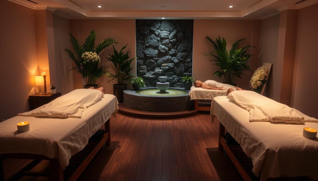 A serene, candlelit massage studio in Kadıköy, with soft, diffused lighting casting a warm glow. Elegant wooden massage tables take center stage, adorned with plush, cream-colored linens. In the background, lush potted plants and a soothing water feature create a tranquil ambiance. On the tables, skilled masseuses perform a variety of professional techniques, including deep tissue, Swedish, and aromatherapy massages, their movements graceful and deliberate. The focus is on the massage process, showcasing the expertise and care of the Kadıköy massage practitioners. A serene, candlelit massage studio in Kadıköy, with soft, diffused lighting casting a warm glow. Elegant wooden massage tables take center stage, adorned with plush, cream-colored linens. In the background, lush potted plants and a soothing water feature create a tranquil ambiance. On the tables, skilled masseuses perform a variety of professional techniques, including deep tissue, Swedish, and aromatherapy massages, their movements graceful and deliberate. The focus is on the massage process, showcasing the expertise and care of the Kadıköy massage practitioners.
