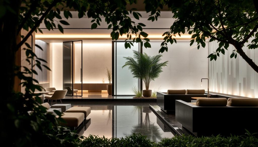 A serene oasis amidst the bustling city, the Sofitel Spa Istanbul exudes tranquility. Lush greenery frames the elegant façade, inviting guests to step into a world of relaxation. Soft, diffused lighting bathes the interior, creating a soothing atmosphere. Sleek, modern design elements seamlessly blend with natural materials, evoking a sense of balance and harmony. Plush, earth-toned furnishings and soothing water features contribute to the calming ambiance, transporting visitors away from the chaos of the urban landscape. The spa's serene ambiance and attention to detail offer a haven for weary souls, providing a sanctuary for rejuvenation and well-being. A serene oasis amidst the bustling city, the Sofitel Spa Istanbul exudes tranquility. Lush greenery frames the elegant façade, inviting guests to step into a world of relaxation. Soft, diffused lighting bathes the interior, creating a soothing atmosphere. Sleek, modern design elements seamlessly blend with natural materials, evoking a sense of balance and harmony. Plush, earth-toned furnishings and soothing water features contribute to the calming ambiance, transporting visitors away from the chaos of the urban landscape. The spa's serene ambiance and attention to detail offer a haven for weary souls, providing a sanctuary for rejuvenation and well-being.