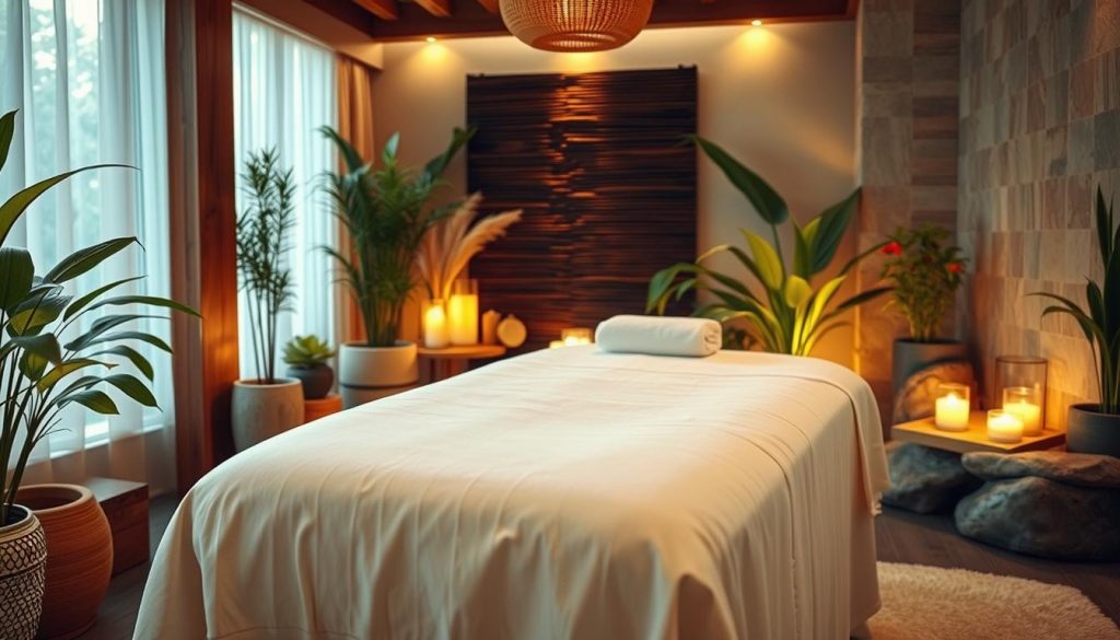 A tranquil and serene spa-like setting, featuring a plush massage table draped in soft, white linens. Warm, ambient lighting casts a gentle glow, creating a cozy and inviting atmosphere. Lush, verdant plants and soft, natural textures, such as wood and stone, adorn the space, evoking a sense of relaxation and rejuvenation. The camera captures the scene from a slightly elevated angle, showcasing the attention to detail and the overall harmonious composition. This personalized massage experience exudes a calming and restorative energy, perfectly capturing the essence of the "Florya Masöz ile Kişiye Özel Rahatlama Deneyimi" section. A tranquil and serene spa-like setting, featuring a plush massage table draped in soft, white linens. Warm, ambient lighting casts a gentle glow, creating a cozy and inviting atmosphere. Lush, verdant plants and soft, natural textures, such as wood and stone, adorn the space, evoking a sense of relaxation and rejuvenation. The camera captures the scene from a slightly elevated angle, showcasing the attention to detail and the overall harmonious composition. This personalized massage experience exudes a calming and restorative energy, perfectly capturing the essence of the "Florya Masöz ile Kişiye Özel Rahatlama Deneyimi" section.
