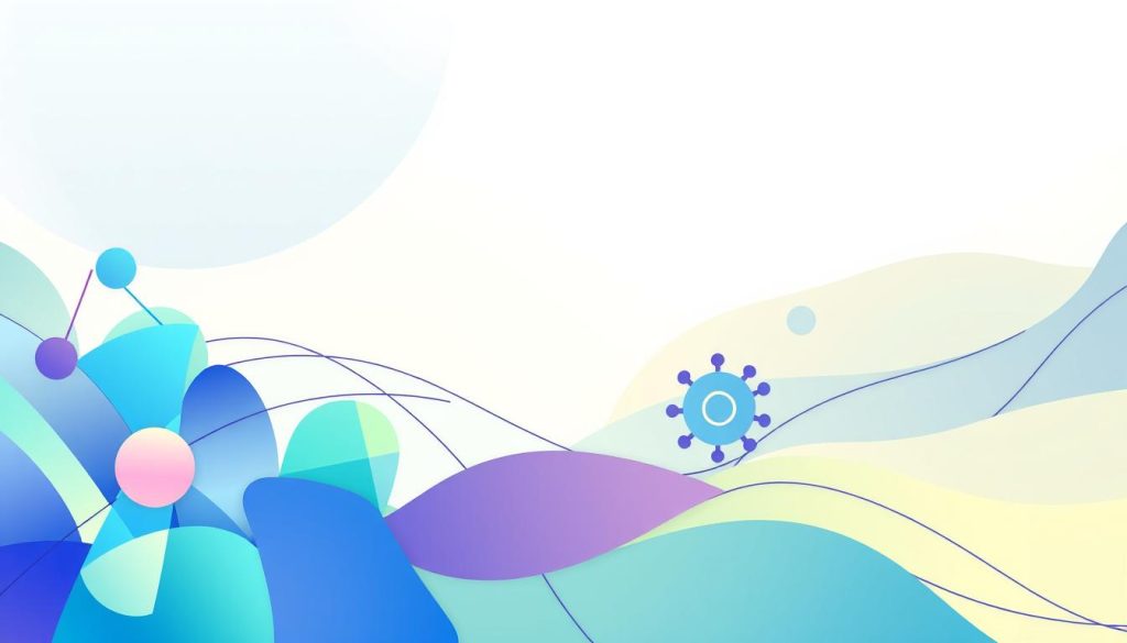 A vibrant, abstract illustration depicting "seans planı" (plan of sessions) in the context of strengthening the immune system through massage. The composition features geometric shapes, lines, and gradients in a harmonious color palette of blues, greens, and purples, evoking the concept of balance and interconnectedness. The foreground showcases dynamic, interlocking shapes that suggest the flow and rhythm of a massage session, while the middle ground features more organic, fluid forms that represent the immune system's response. The background is a soft, atmospheric gradient that sets a calming, contemplative tone. The overall image conveys a sense of holistic well-being and the synergistic relationship between massage and immune system function. A vibrant, abstract illustration depicting "seans planı" (plan of sessions) in the context of strengthening the immune system through massage. The composition features geometric shapes, lines, and gradients in a harmonious color palette of blues, greens, and purples, evoking the concept of balance and interconnectedness. The foreground showcases dynamic, interlocking shapes that suggest the flow and rhythm of a massage session, while the middle ground features more organic, fluid forms that represent the immune system's response. The background is a soft, atmospheric gradient that sets a calming, contemplative tone. The overall image conveys a sense of holistic well-being and the synergistic relationship between massage and immune system function.